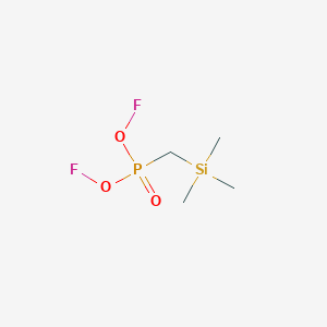 molecular formula C4H11F2O3PSi B8260791 Difluoro-(trimethylsilyl)methyl-phosphonic acid 