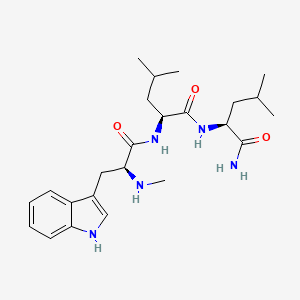molecular formula C24H37N5O3 B8260794 Me-Trp-Leu-Leu-NH2 