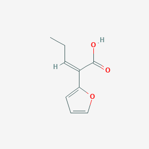 (Z)-2-(furan-2-yl)pent-2-enoic acid