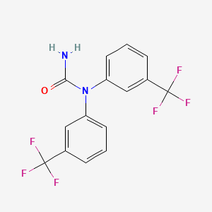 molecular formula C15H10F6N2O B8260834 N,N-DI-(M-Trifluoromethylphenyl)urea 