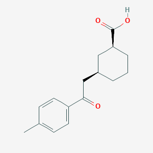 (1S,3R)-3-[2-(4-methylphenyl)-2-oxoethyl]cyclohexane-1-carboxylic acid