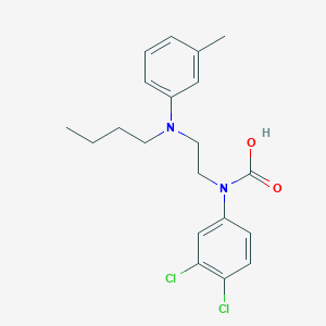 molecular formula C20H24Cl2N2O2 B8260908 2-(N-butyl-3-methylanilino)ethyl-(3,4-dichlorophenyl)carbamic acid 
