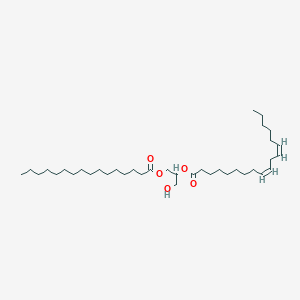 molecular formula C37H68O5 B8260916 1-棕榈酰-2-亚油酰-rac-甘油 