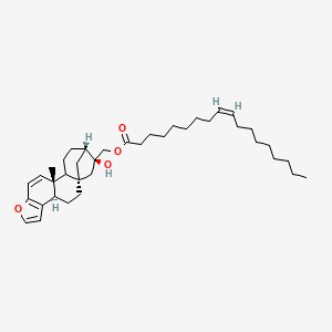 molecular formula C38H58O4 B8260925 [(1S,4R,12R,16S,17S)-17-hydroxy-12-methyl-8-oxapentacyclo[14.2.1.01,13.04,12.05,9]nonadeca-5(9),6,10-trien-17-yl]methyl (Z)-octadec-9-enoate 