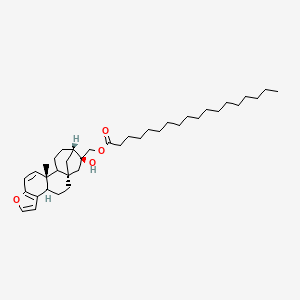 molecular formula C38H60O4 B8260931 [(1S,4R,12R,16S,17S)-17-hydroxy-12-methyl-8-oxapentacyclo[14.2.1.01,13.04,12.05,9]nonadeca-5(9),6,10-trien-17-yl]methyl octadecanoate 