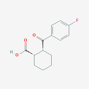 (1S,2R)-2-(4-fluorobenzoyl)cyclohexane-1-carboxylic acid