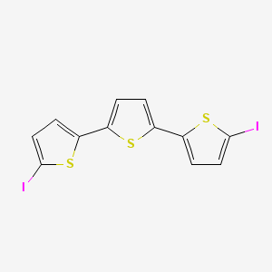 molecular formula C12H6I2S3 B8260978 5,5''-Diiodo-2,2':5',2''-terthiophene CAS No. 104499-99-2