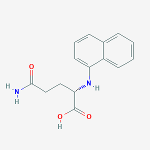 (2S)-5-amino-2-(naphthalen-1-ylamino)-5-oxopentanoic acid