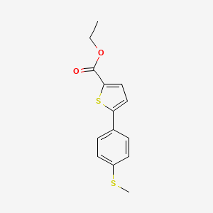 Ethyl 5-[4-(methylsulfanyl)phenyl]thiophene-2-carboxylate