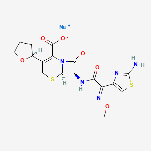 molecular formula C17H18N5NaO6S2 B8261009 CID 9577222 
