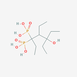 (4,5-Diethyl-5-hydroxy-3-phosphonoheptan-3-yl)phosphonic acid