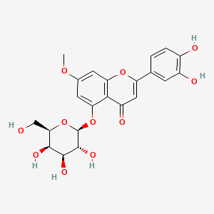 molecular formula C22H22O11 B8261082 2-(3,4-dihydroxyphenyl)-7-methoxy-5-[(2S,3R,4S,5R,6R)-3,4,5-trihydroxy-6-(hydroxymethyl)oxan-2-yl]oxy-chromen-4-one 