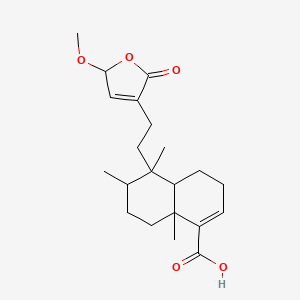 molecular formula C21H30O5 B8261138 15,16-Dihydro-15-methoxy-16-oxohardwickiic acid 