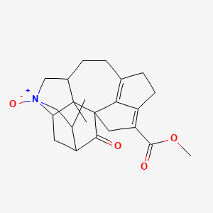 molecular formula C23H29NO4 B8261154 Methyl 2,6-dimethyl-8-oxido-20-oxo-8-azoniahexacyclo[11.5.1.11,5.02,10.03,8.016,19]icosa-13(19),16-diene-17-carboxylate 