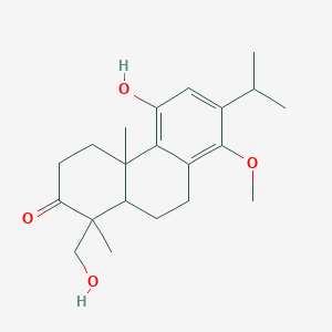 5-hydroxy-1-(hydroxymethyl)-8-methoxy-1,4a-dimethyl-7-propan-2-yl-4,9,10,10a-tetrahydro-3H-phenanthren-2-one