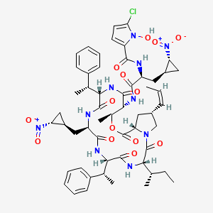 molecular formula C55H69ClN10O14 B8261219 荷马霉素 