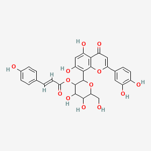 molecular formula C30H26O13 B8261239 异黄酮2''-O-反式-对香豆酸酯 