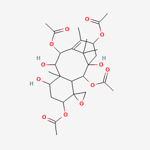 (2',10',13'-Triacetyloxy-1',7',9'-trihydroxy-8',12',15',15'-tetramethylspiro[oxirane-2,4'-tricyclo[9.3.1.03,8]pentadec-11-ene]-5'-yl) acetate