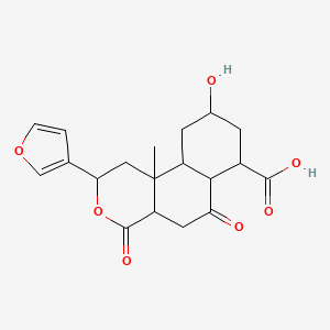 molecular formula C19H22O7 B8261311 18-O-Demethyldiosbulbi F 