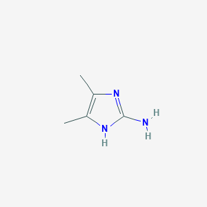 molecular formula C5H9N3 B082614 4,5-二甲基-1H-咪唑-2-胺 CAS No. 13805-21-5