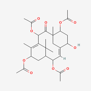 [(1E)-3,9,12-triacetyloxy-14-hydroxy-7,11,16,16-tetramethyl-10-oxo-6-tricyclo[9.3.1.14,8]hexadeca-1,7-dienyl] acetate