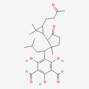 molecular formula C28H38O7 B8261535 Macrocarpal N 
