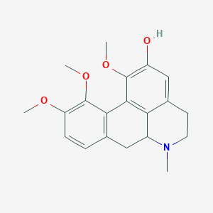 molecular formula C20H23NO4 B8261539 1,10,11-trimethoxy-6-methyl-5,6,6a,7-tetrahydro-4H-dibenzo[de,g]quinolin-2-ol 