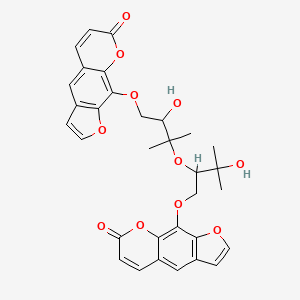 9-[2-Hydroxy-3-[3-hydroxy-3-methyl-1-(7-oxofuro[3,2-g]chromen-9-yl)oxybutan-2-yl]oxy-3-methylbutoxy]furo[3,2-g]chromen-7-one