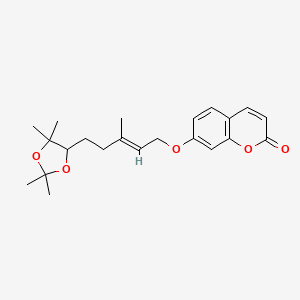 7-[(E)-3-methyl-5-(2,2,5,5-tetramethyl-1,3-dioxolan-4-yl)pent-2-enoxy]chromen-2-one