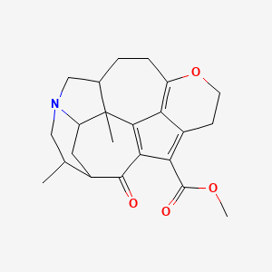 Methyl 2,6-dimethyl-21-oxo-14-oxa-8-azahexacyclo[11.6.1.15,19.02,10.03,8.017,20]henicosa-1(19),13(20),17-triene-18-carboxylate