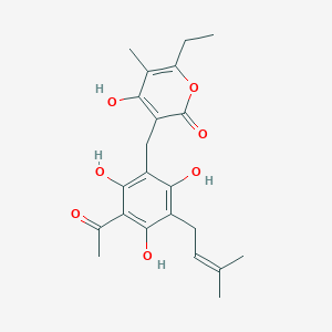 molecular formula C22H26O7 B8261592 Arzanol 