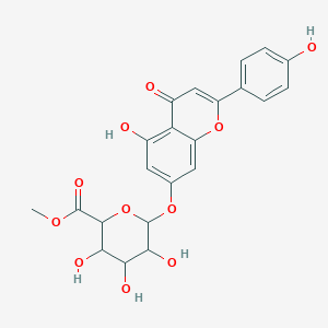 molecular formula C22H20O11 B8261623 Apigenin 7-O-methylglucuronide 
