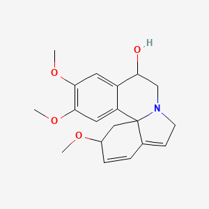 molecular formula C19H23NO4 B8261624 2,11,12-trimethoxy-2,6,8,9-tetrahydro-1H-indolo[7a,1-a]isoquinolin-9-ol 