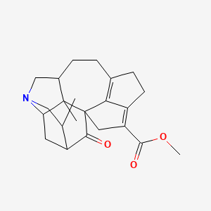 molecular formula C23H29NO3 B8261743 Methyl 2,6-dimethyl-20-oxo-8-azahexacyclo[11.5.1.11,5.02,10.03,8.016,19]icosa-13(19),16-diene-17-carboxylate 