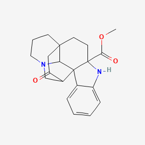 molecular formula C21H24N2O3 B8261749 Methyl 17-oxo-5,14-diazahexacyclo[12.4.3.01,13.04,12.06,11.012,16]henicosa-6,8,10-triene-4-carboxylate 