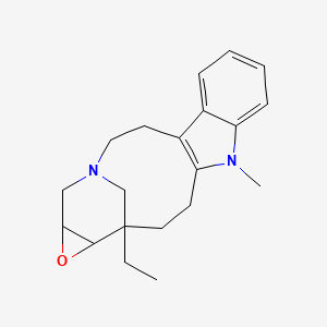 molecular formula C20H26N2O B8261838 15-Ethyl-11-methyl-17-oxa-1,11-diazapentacyclo[13.4.1.04,12.05,10.016,18]icosa-4(12),5,7,9-tetraene 