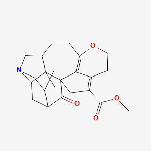 molecular formula C23H29NO4 B8261932 Methyl 2,6-dimethyl-21-oxo-14-oxa-8-azahexacyclo[11.6.1.11,5.02,10.03,8.017,20]henicosa-13(20),17-diene-18-carboxylate 