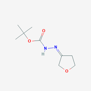 Hydrazinecarboxylic acid, (dihydro-3(2H)-furanylidene)-,1,1-dimethylethyl ester