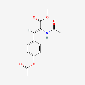 Methyl-3-[4-(acetyloxy)phenyl]-2-acetamidoprop-2-enoate
