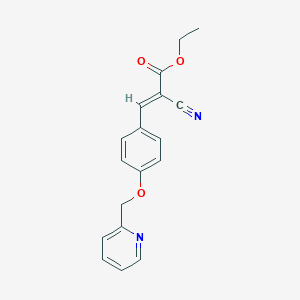 Ethyl 2-cyano-3-{4-[(pyridin-2-yl)methoxy]phenyl}prop-2-enoate