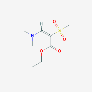 ethyl (E)-3-(dimethylamino)-2-methylsulfonylprop-2-enoate