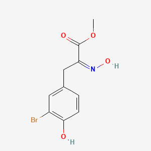 molecular formula C10H10BrNO4 B8262051 methyl (2Z)-3-(3-bromo-4-hydroxyphenyl)-2-hydroxyiminopropanoate 