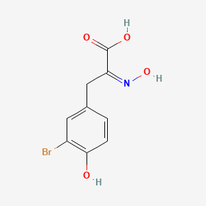 molecular formula C9H8BrNO4 B8262074 3-(3-Bromo-4-hydroxyphenyl)-2-(hydroxyimino)propanoic acid 