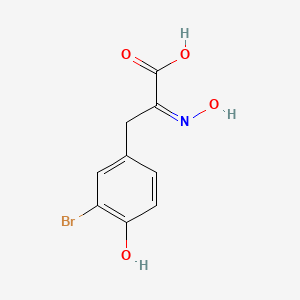 molecular formula C9H8BrNO4 B8262074 3-(3-溴-4-羟基苯基)-2-(羟亚氨基)丙酸 