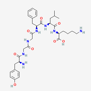 molecular formula C34H49N7O8 B8262089 H-Tyr-Gly-Gly-Phe-Leu-Lys-OH 
