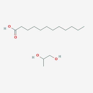 molecular formula C15H32O4 B8262263 Dodecanoic acid, ester with 1,2-propanediol CAS No. 37321-62-3