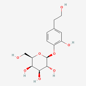 molecular formula C14H20O8 B8262275 (2S,3R,4S,5R,6R)-2-[2-hydroxy-4-(2-hydroxyethyl)phenoxy]-6-(hydroxymethyl)oxane-3,4,5-triol 