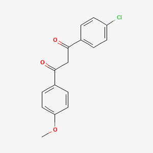 molecular formula C16H13ClO3 B8262290 1,3-Propanedione, 1-(4-chlorophenyl)-3-(4-methoxyphenyl)- CAS No. 37975-19-2