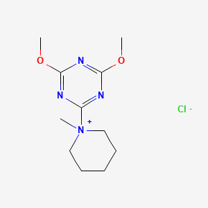 molecular formula C11H19ClN4O2 B8262307 1-(4,6-Dimethoxy-1,3,5-triazin-2-yl)-1-methylpiperidin-1-ium chloride CAS No. 41473-62-5