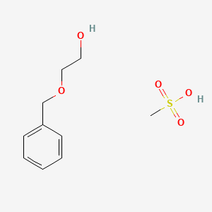 molecular formula C10H16O5S B8262317 Ethanol, 2-(phenylmethoxy)-, methanesulfonate 